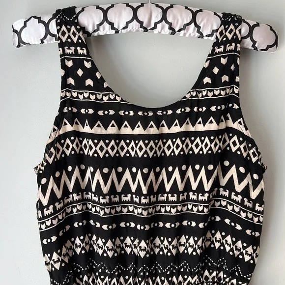 Patrons of Peace Smocked Waist Mini/Midi Dress Medium - Picture 2 of 12